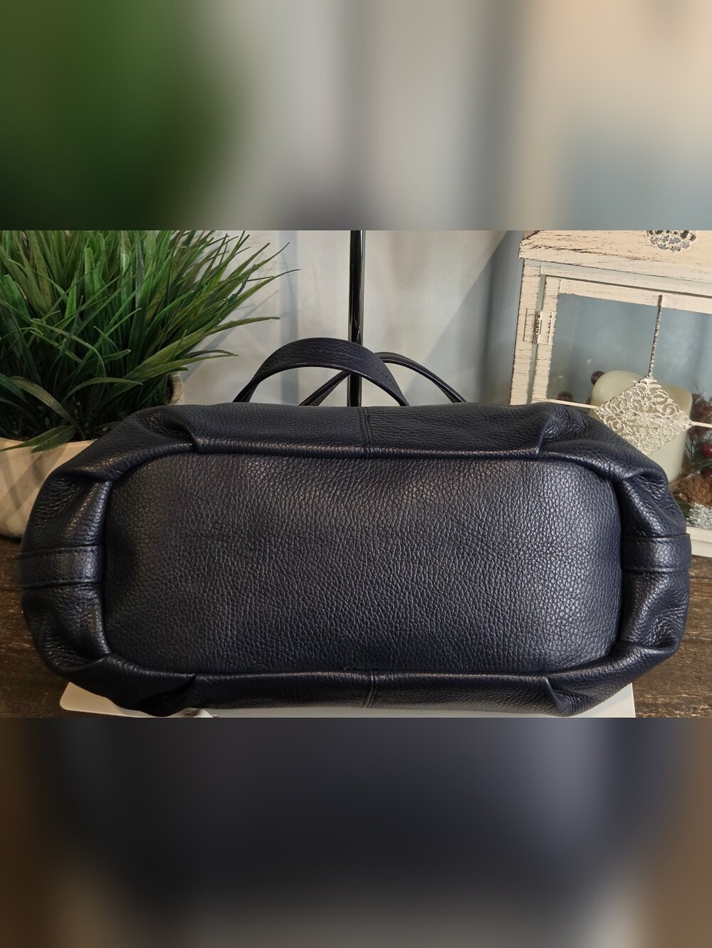 Sofia Cordoni Navy Italian Leather Bag - Picture 4 of 16